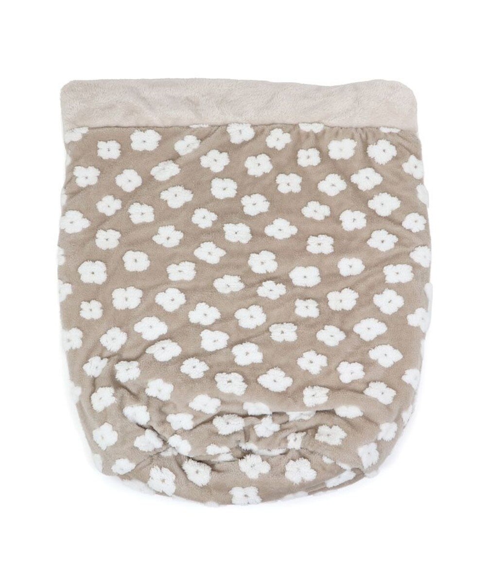 PET PARADISE ペットパラダイス ボア 寝袋 筒型《お花柄》L  中型犬 