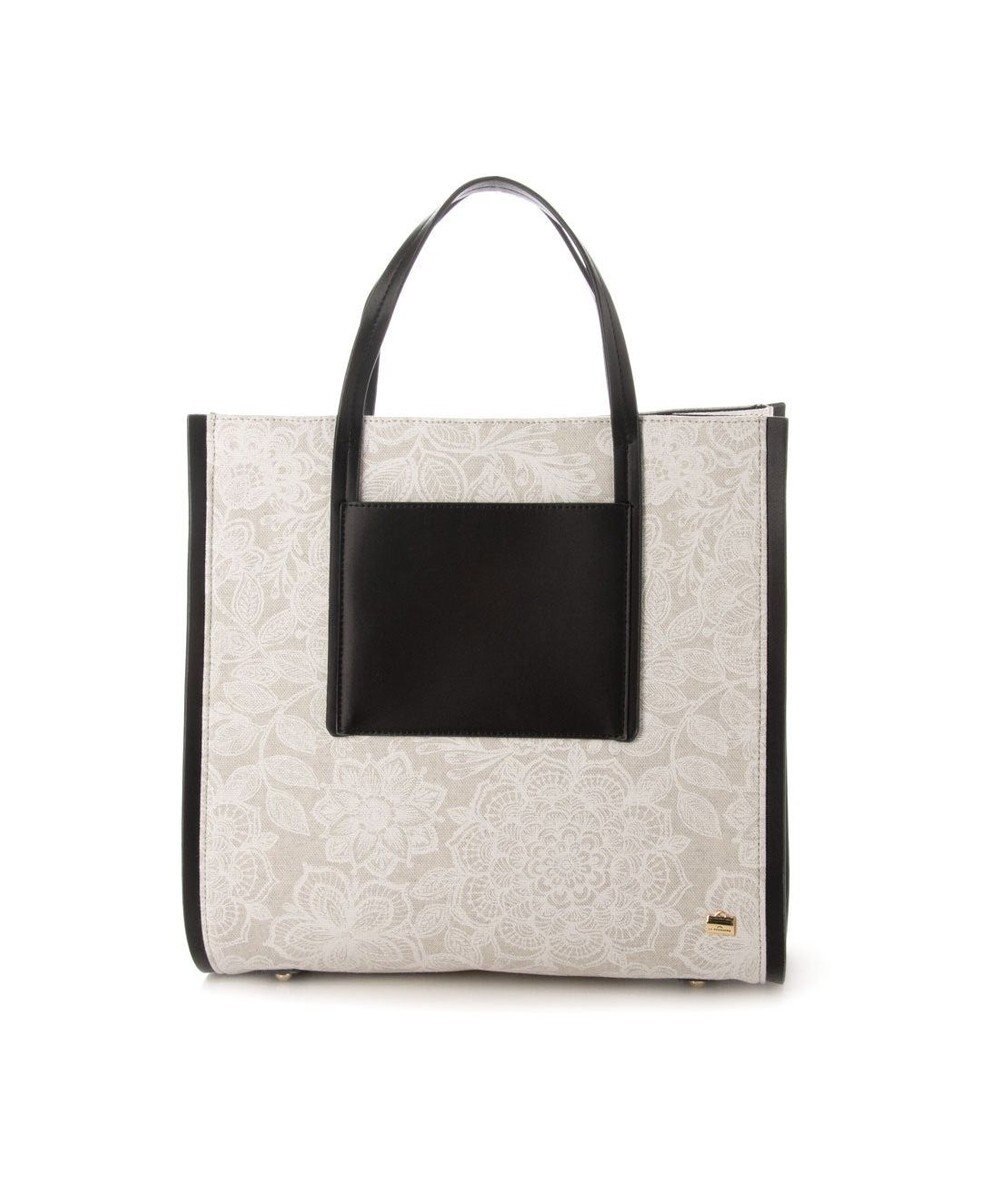 LA BAGAGERIE 【STOF】フラワープリントスクエアトート 