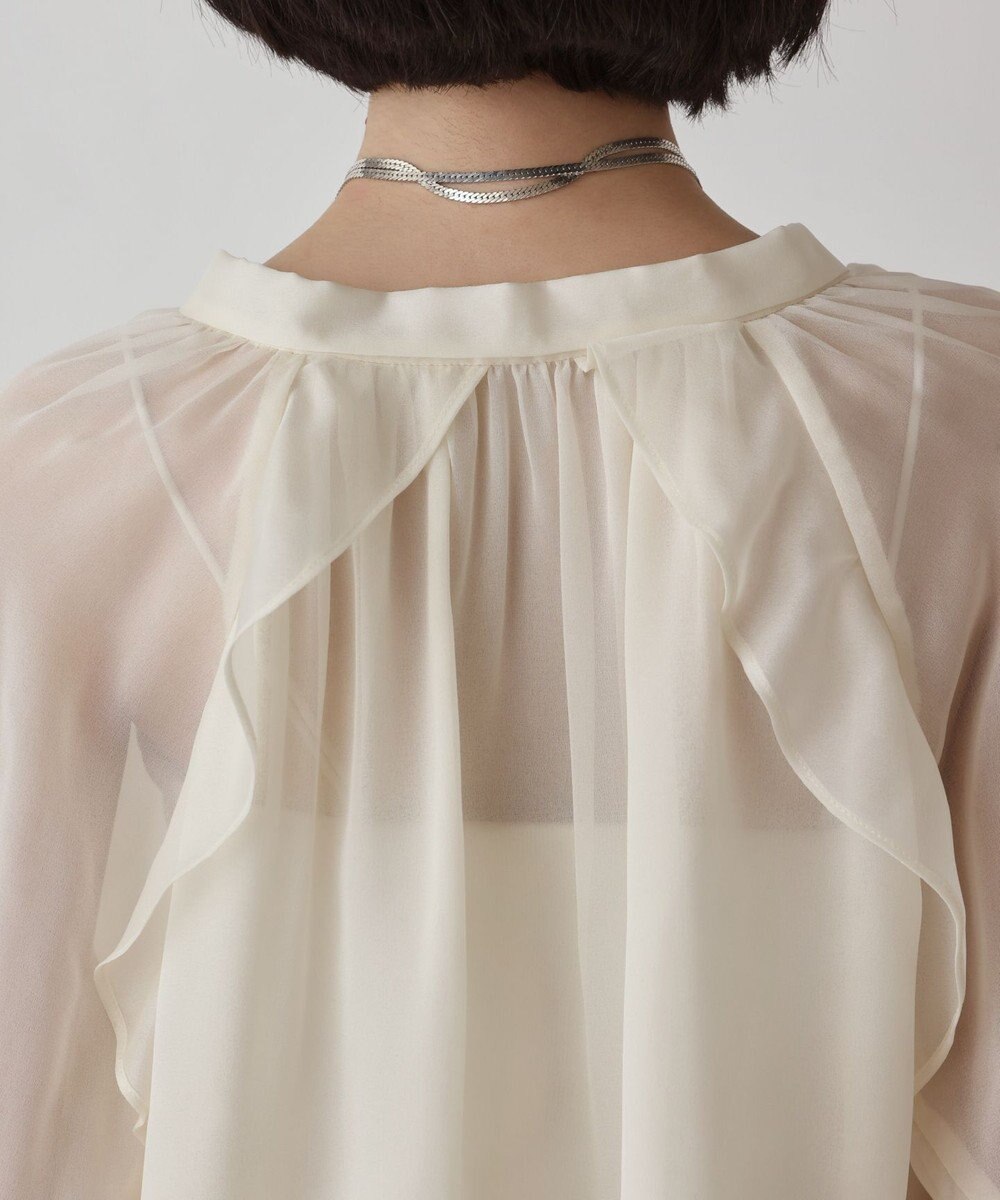 GRACE CONTINENTAL シフォンフレアブラウス 