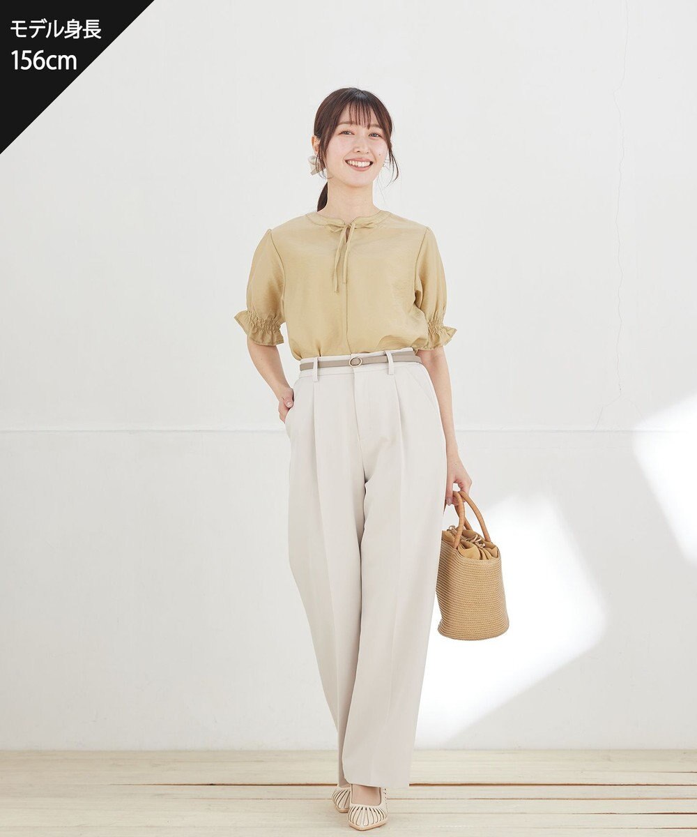 Tiaclasse シアーシャーリング2WAYブラウス 