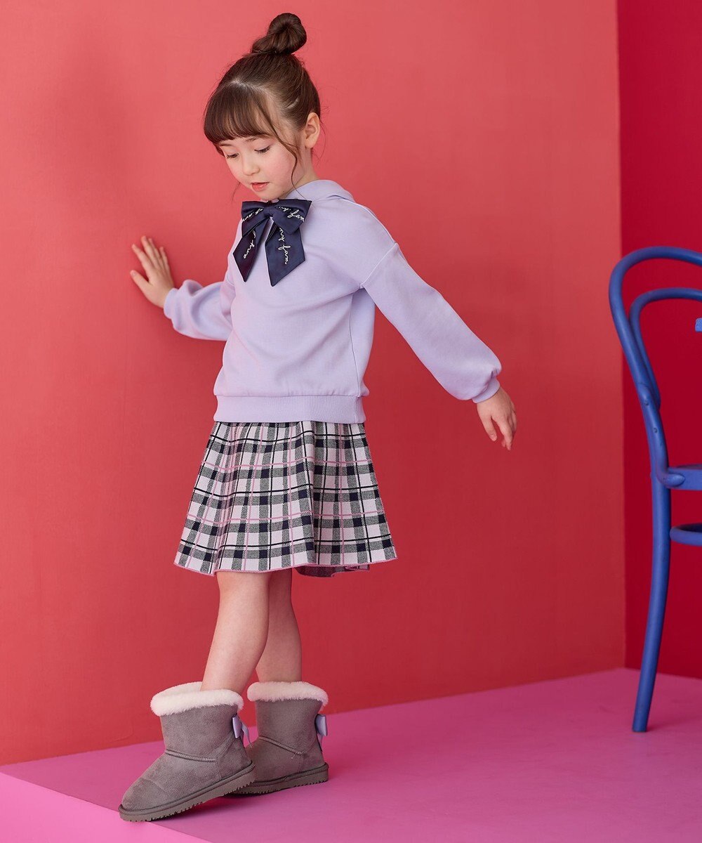 ANY KIDS フード付き ダンボール トレーナー 