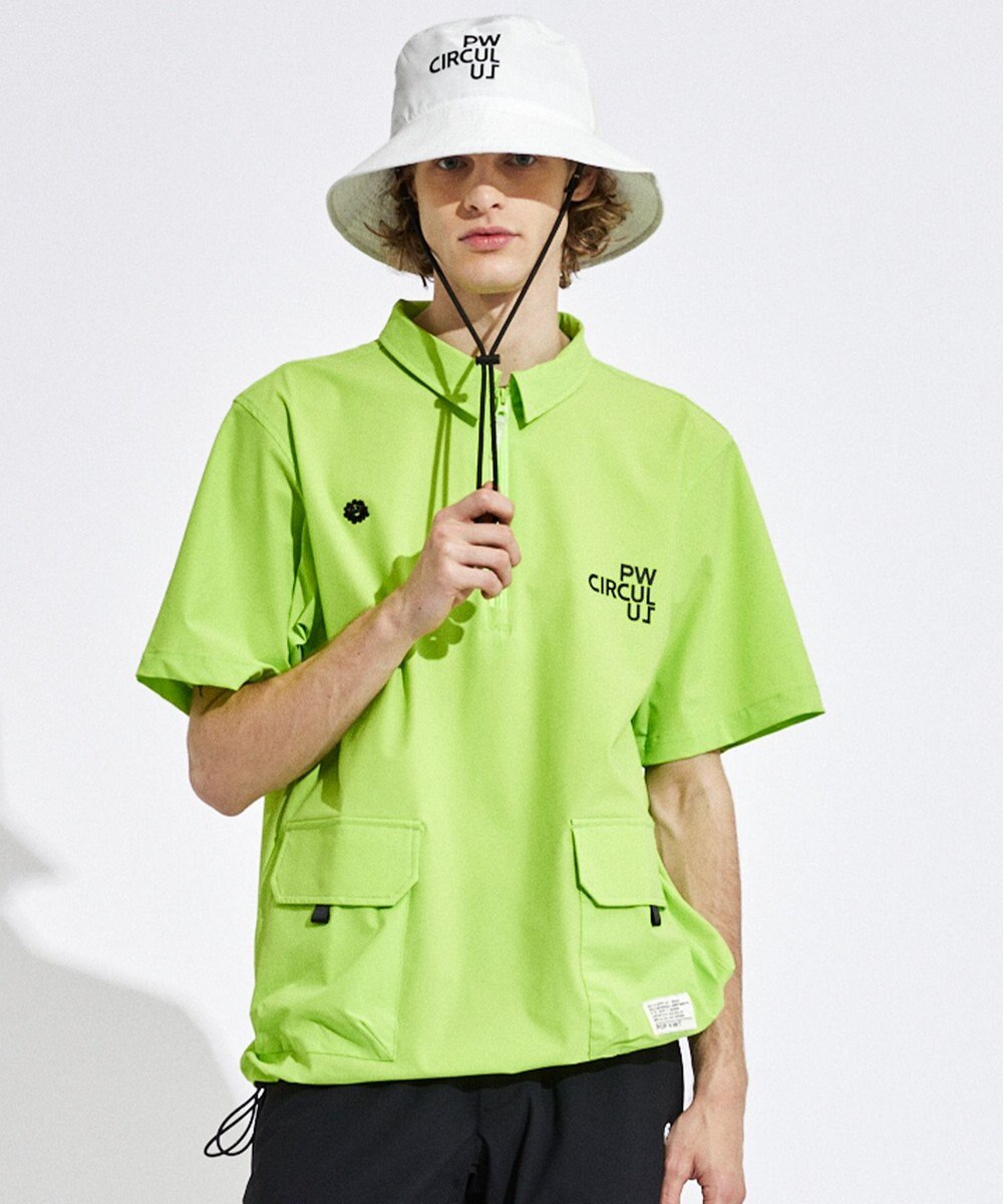 PW CIRCULUS 【機能性素材 TM ICE 使用】【MEN】ハーフジップ シャツ 