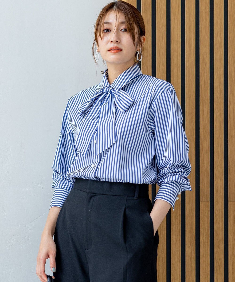 組曲 S 【ボウタイ付き】メッセージシャーティング シャツ 