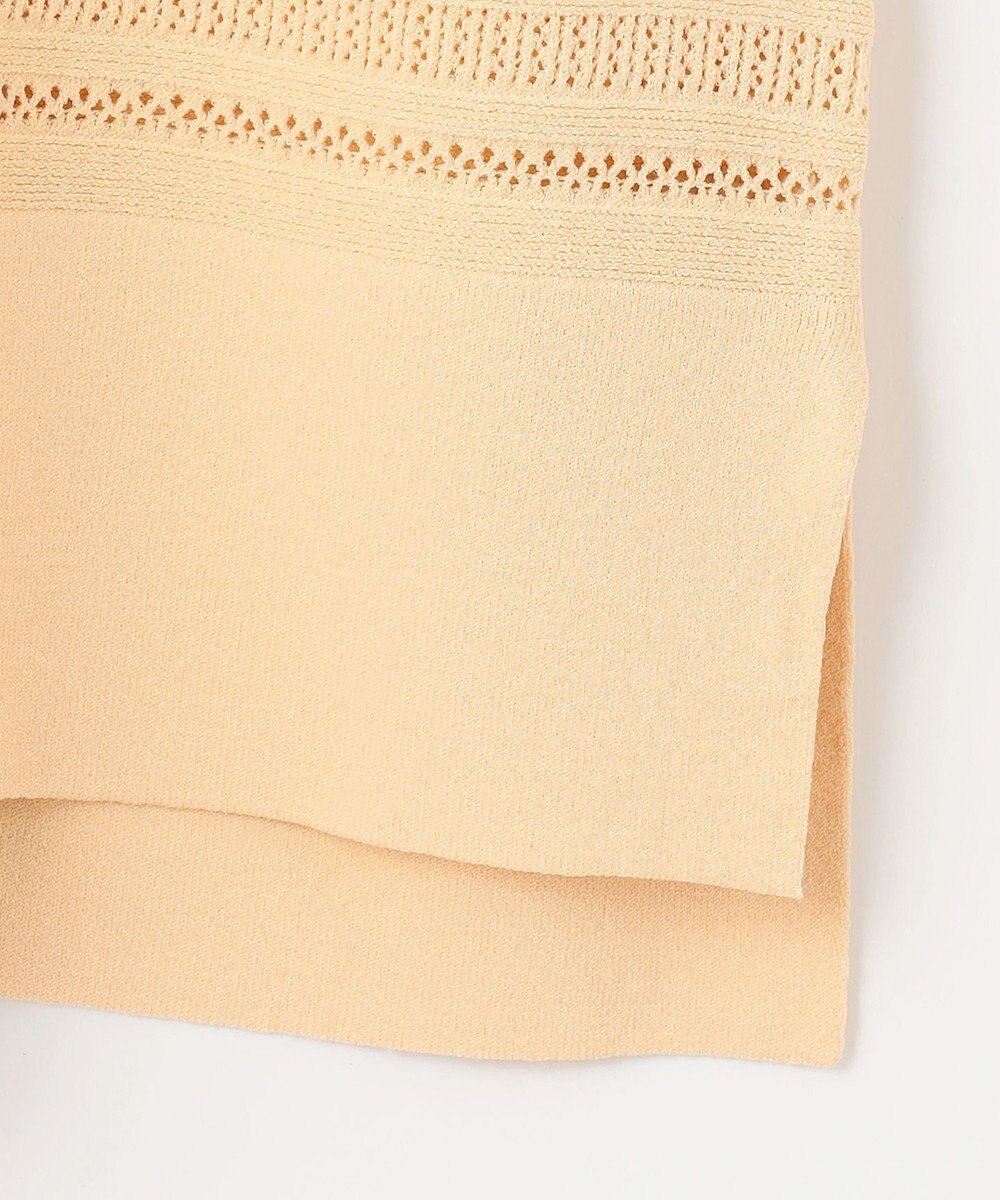 J.PRESS LADIES L 【洗える】レーヨンエリートストレッチ 編み柄 ニット 