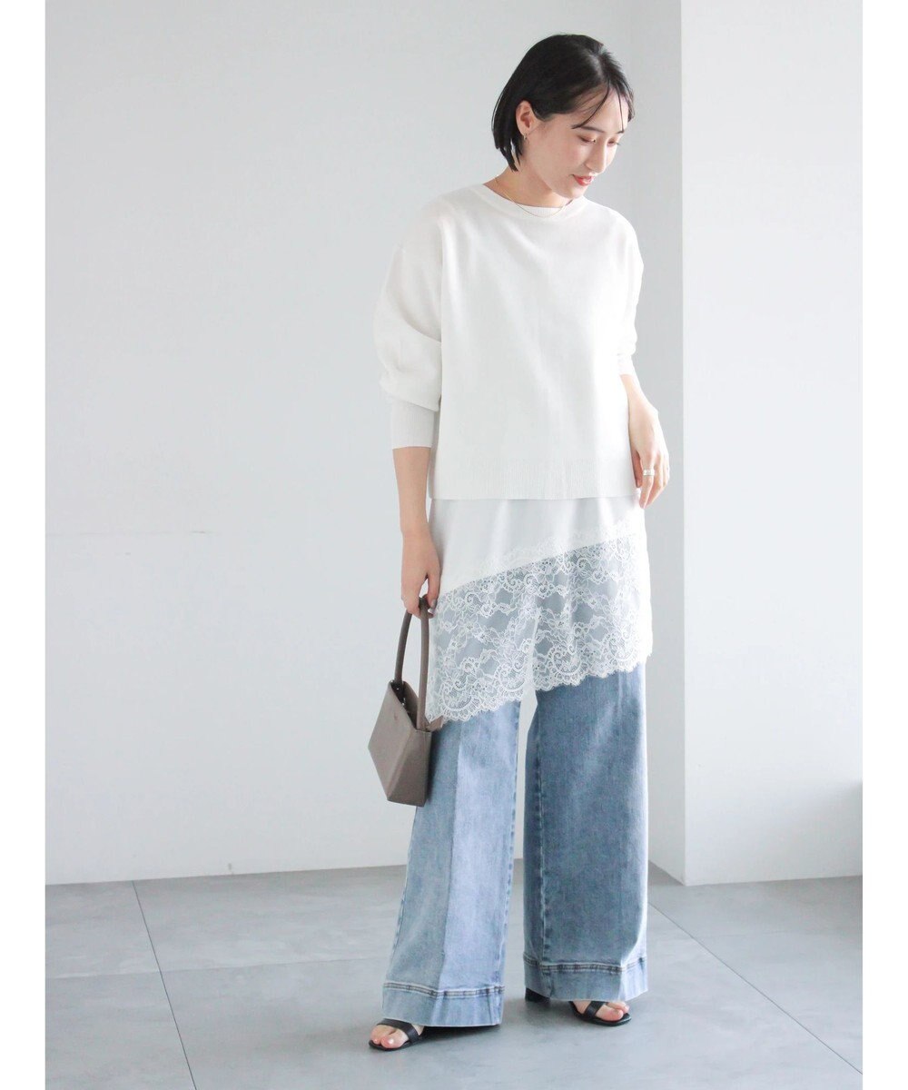 Te chichi 前後2WAYスウェットライクニット 