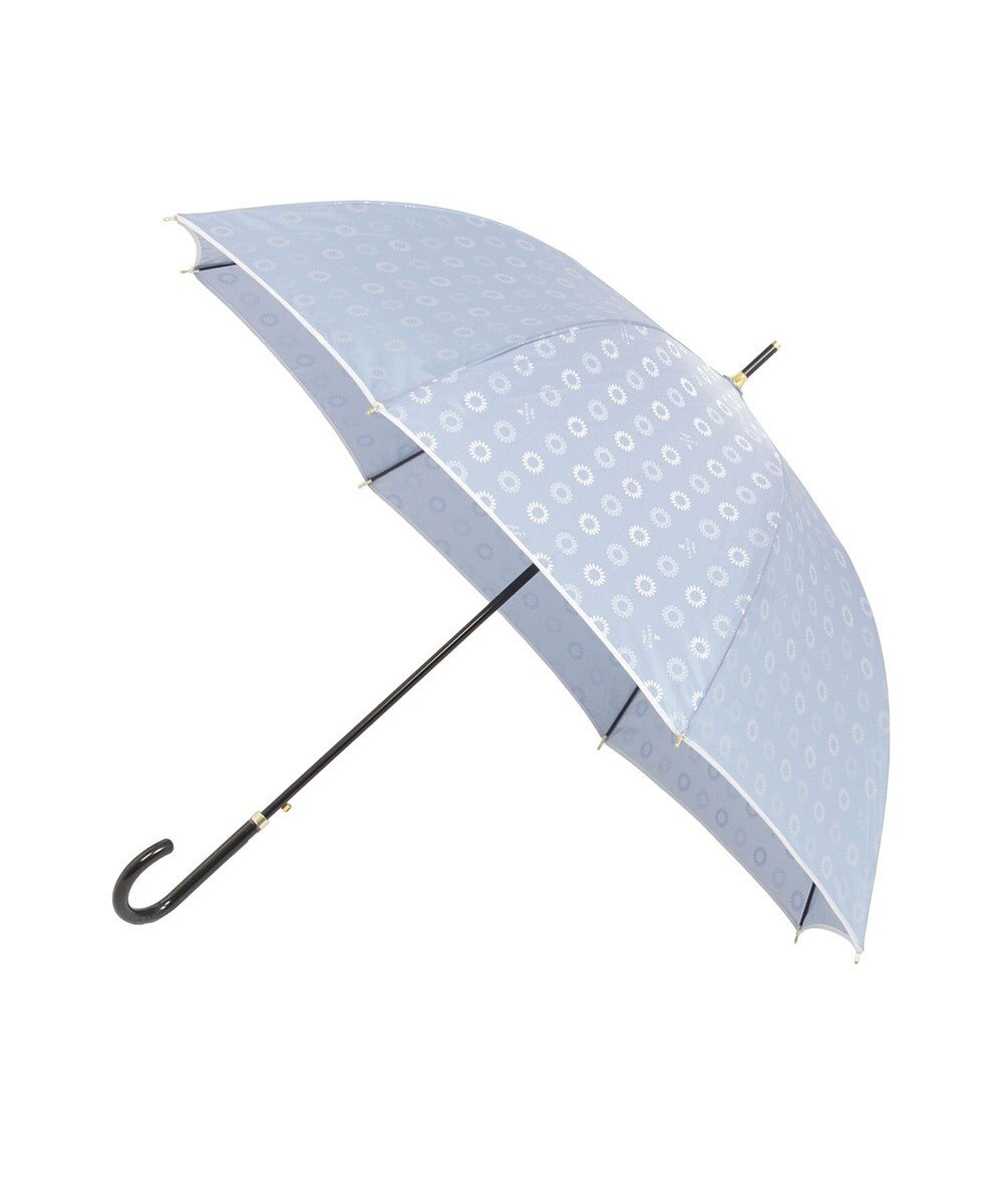 MOONBAT LANVIN en Bleu 長傘 ジャカード×パイピング 