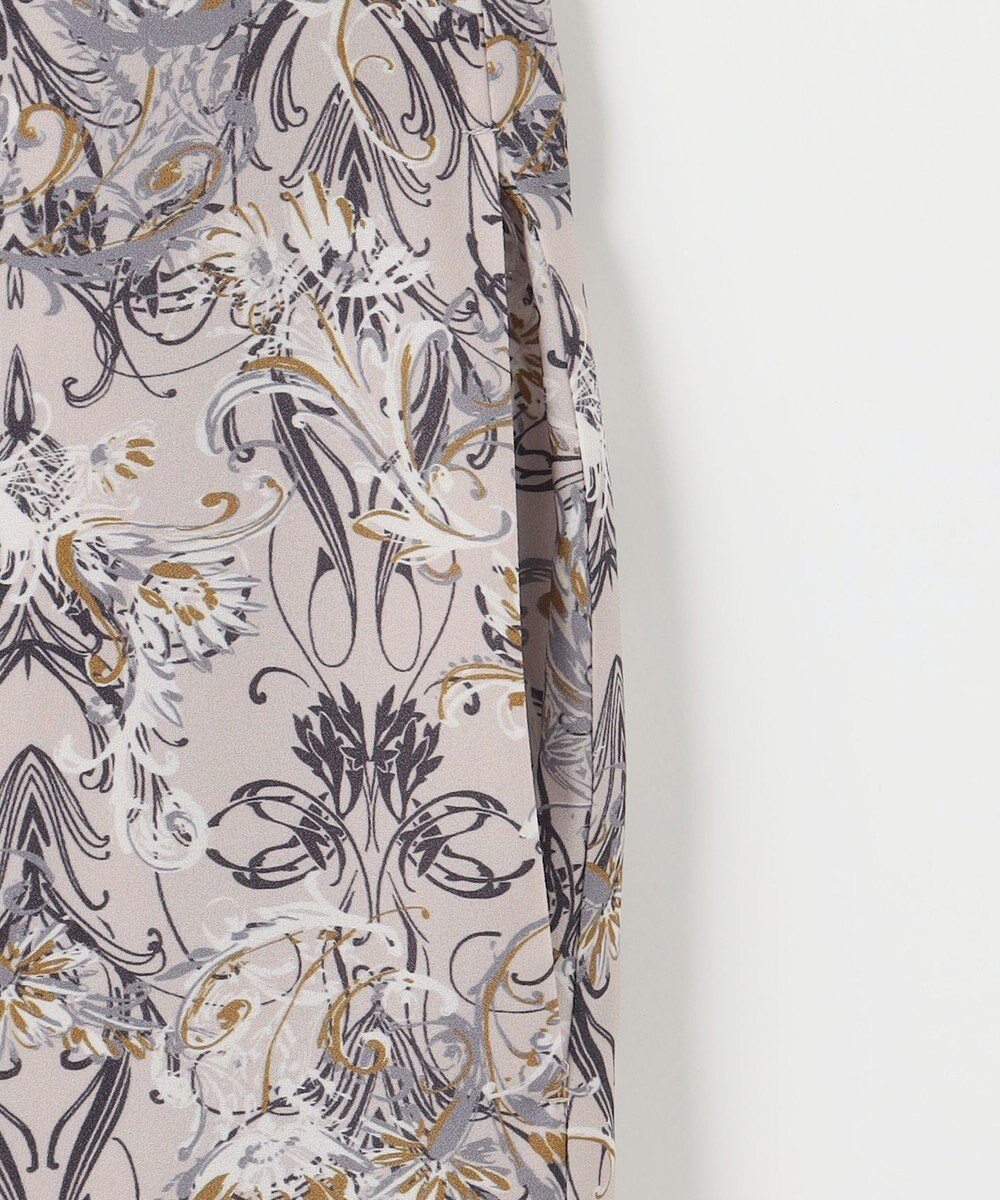 自由区 L 【洗える】バロックプリント ワンピース 