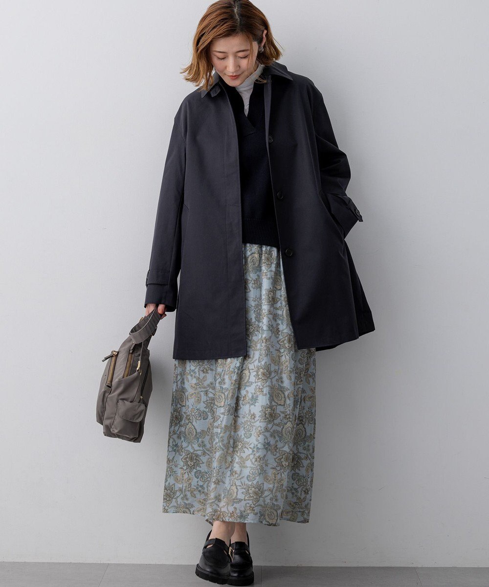 23区 S 【先行予約】Ericaキャラコ ペイズリープリント フレア スカート 