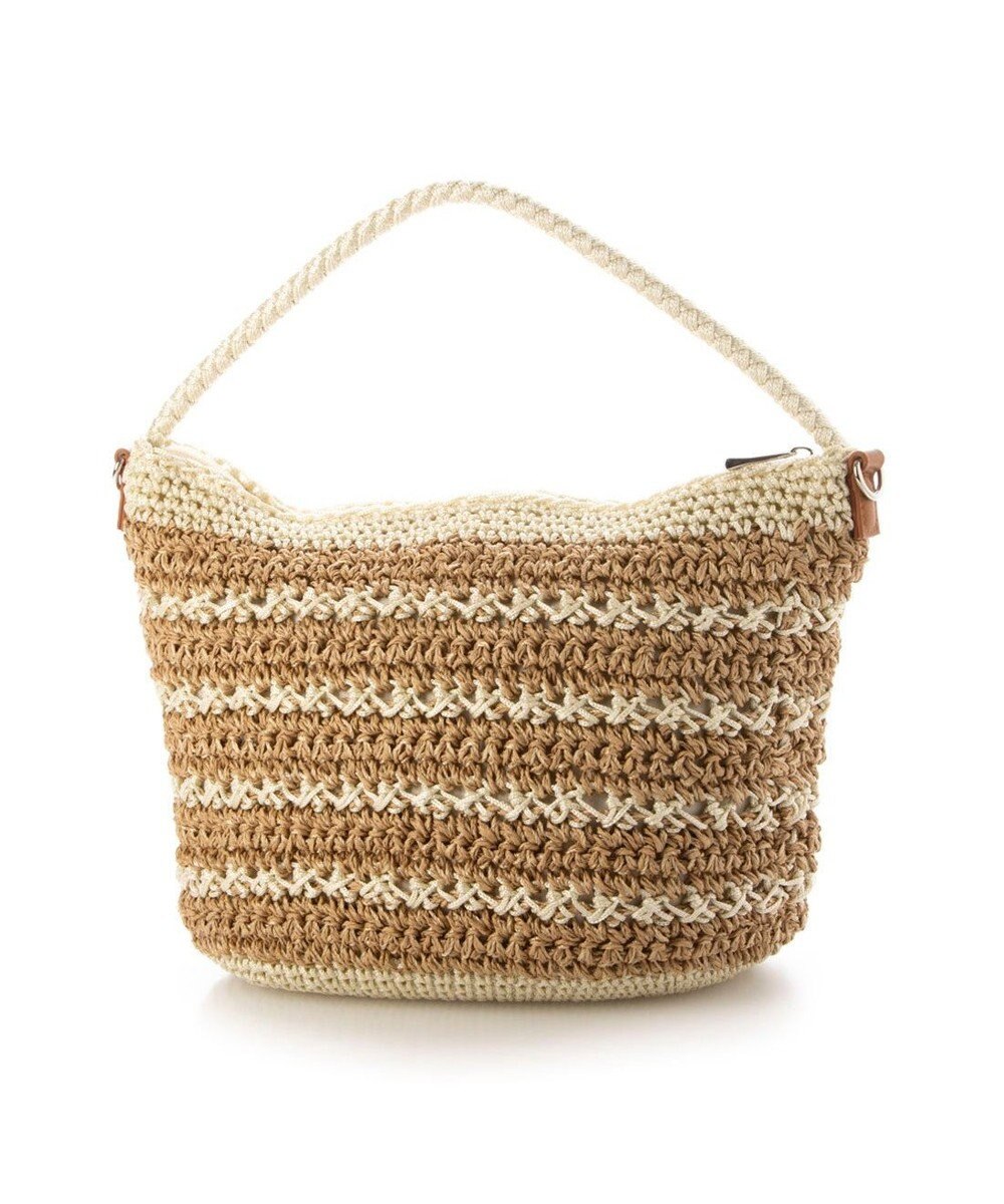 UNBILLION カシュカシュ cachecache / ボーダーコンビ編みワンハンドル2wayミニトート 