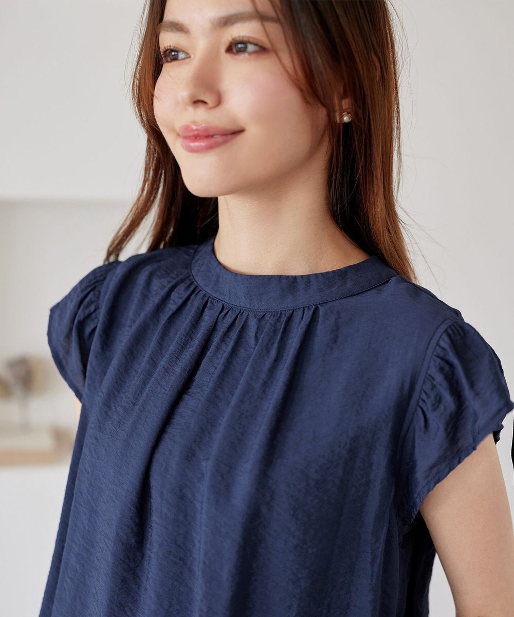 Tiaclasse 【洗える】フリル袖ワンピース 