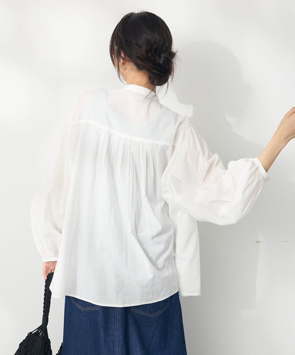 CRAFT STANDARD BOUTIQUE インド綿ピンタックブラウス 