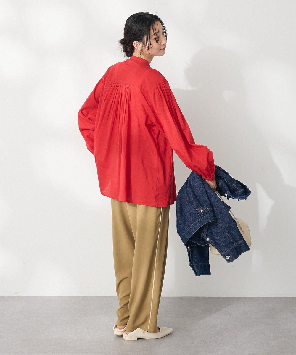 CRAFT STANDARD BOUTIQUE インド綿ピンタックブラウス 