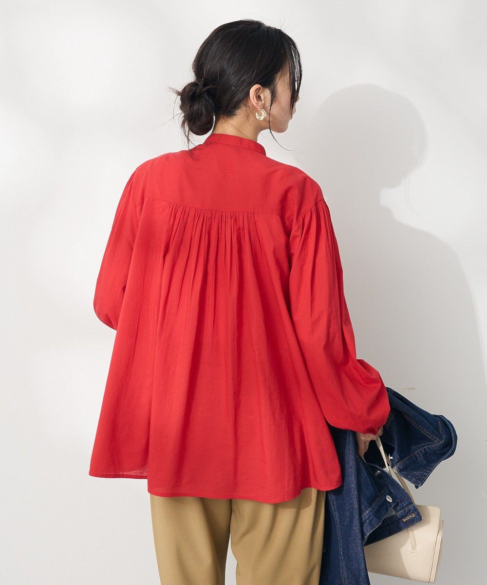 CRAFT STANDARD BOUTIQUE インド綿ピンタックブラウス 