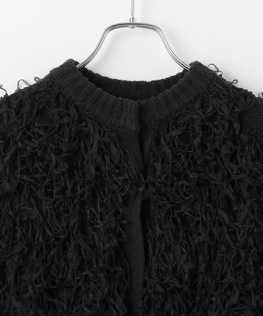 #Newans リボンヤーンニットカーディガン 