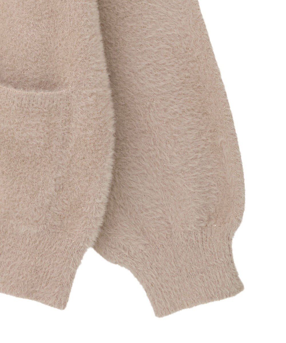 earth music&ecology ラメミニシャギーＶネックカーディガン 