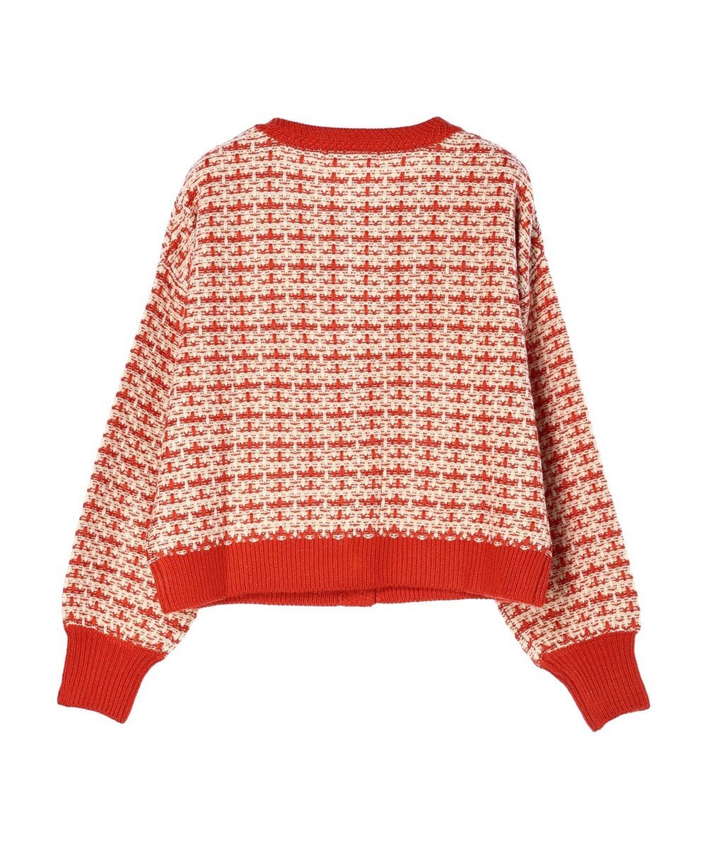 Green Parks ・ｆｕｒｒｙ　ｒａｔｅ　ツィードラメニットカーディガン 