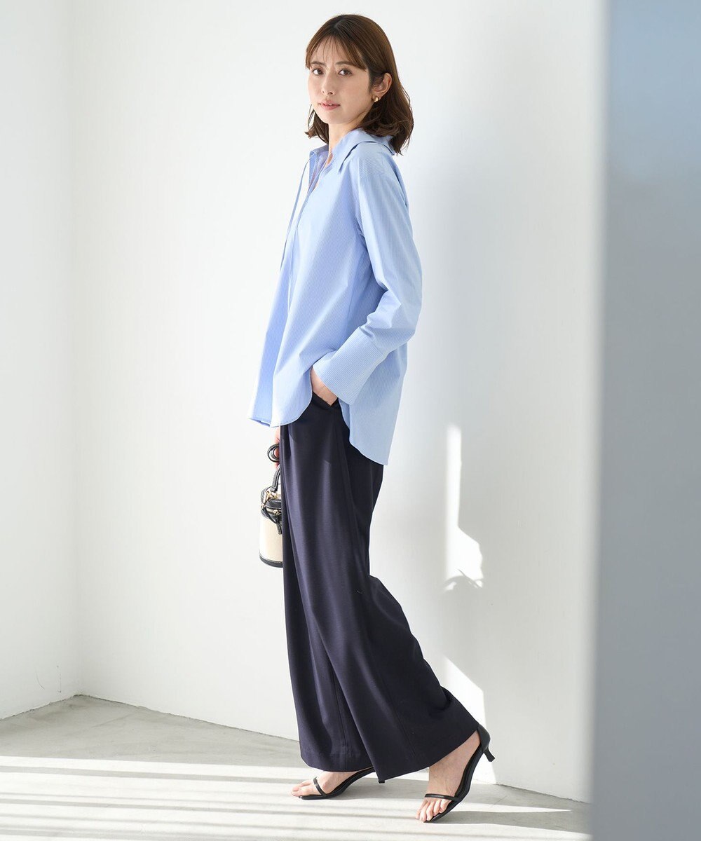 UNFILO スキッパーロングシャツ 