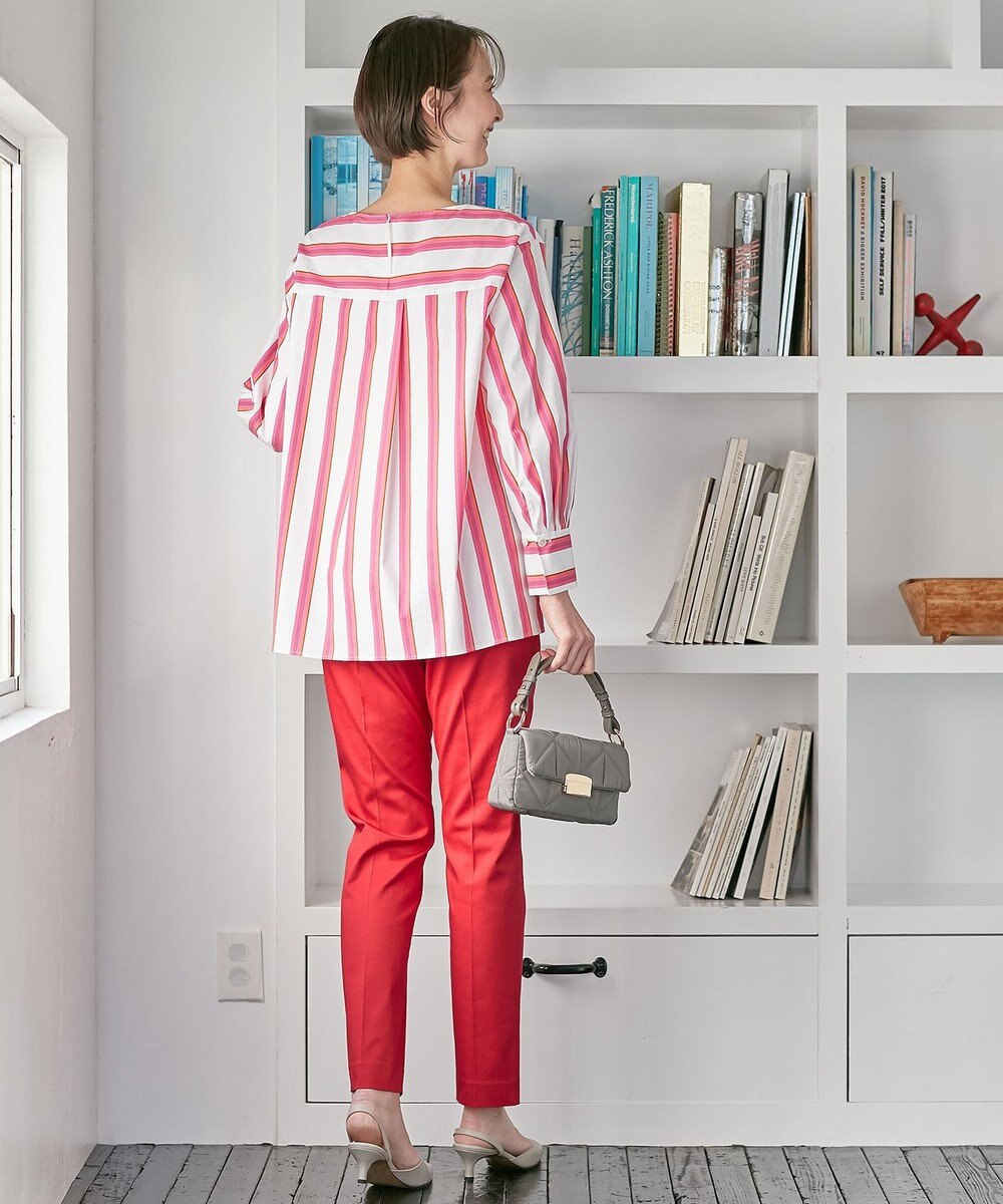 自由区 【XSサイズ～/洗える】SOMELOSシャーティング プルオーバーブラウス 