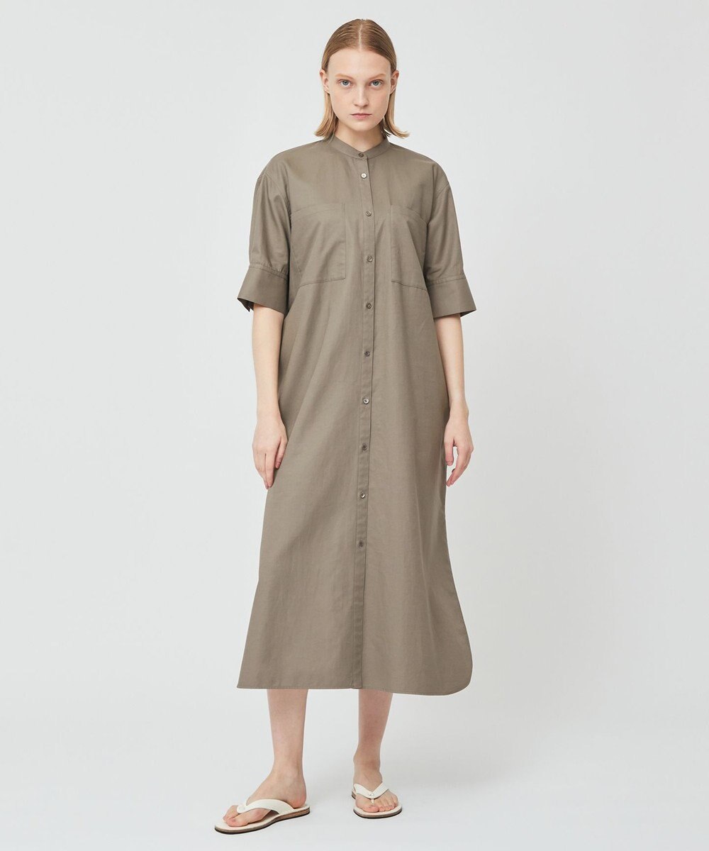 BEIGE， PERSIMMON / シャツワンピース 