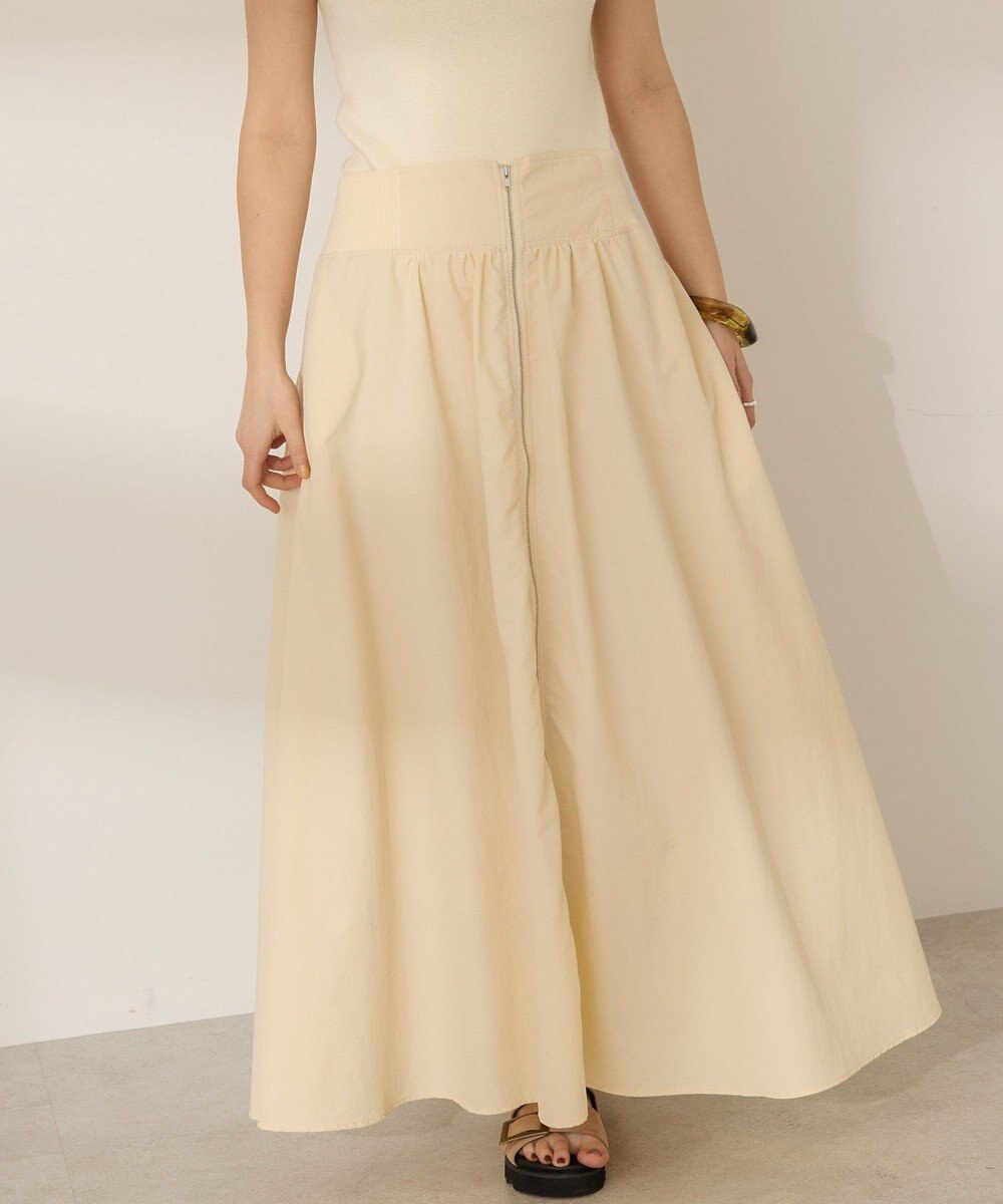 AMERICAN HOLIC 撥水加工 フロントZIPフレアスカート 