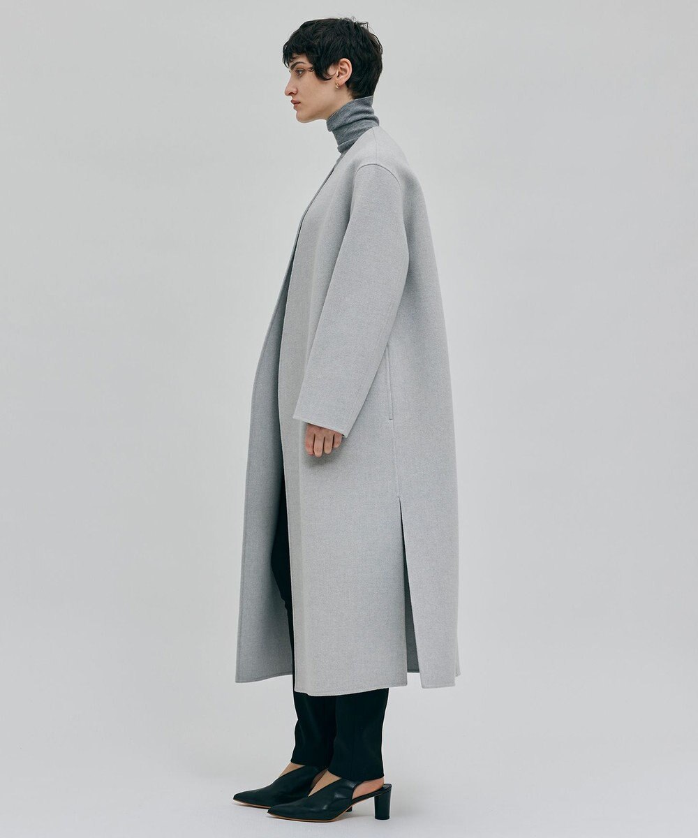 BEIGE， 【Oggi 2月号掲載】GRASSE / ストール付きリバーロングコート 