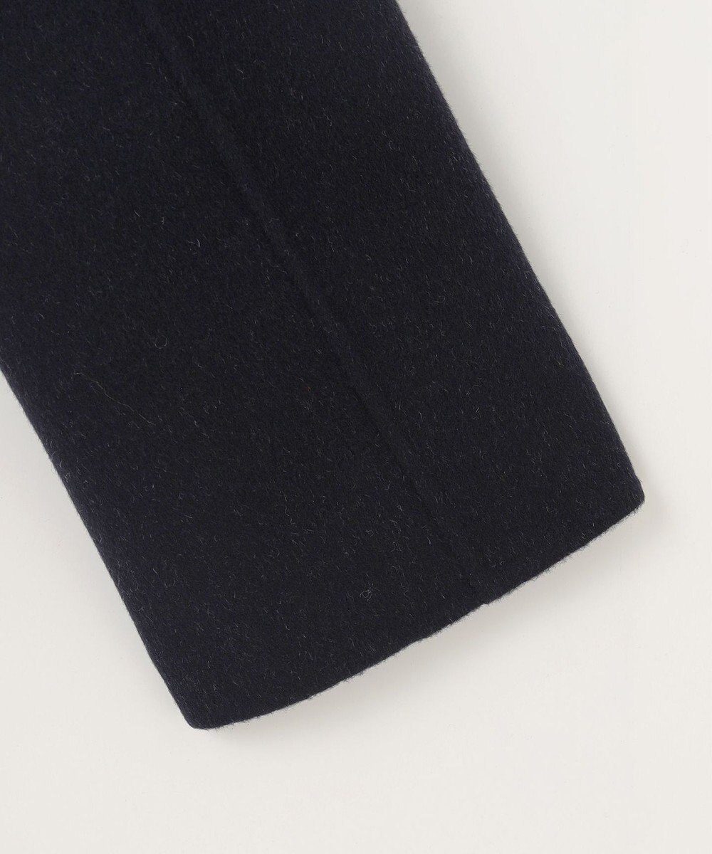 J.PRESS LADIES L ウールナイロンリバーチェック フード付き コート 