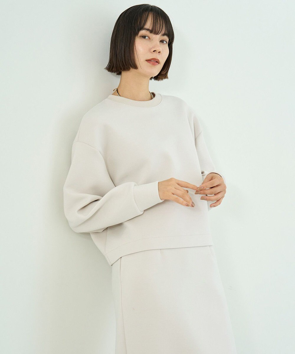 UNFILO L 【2WAY】BEAUTY FORM JERSEY ハーフZIP プルオーバー 