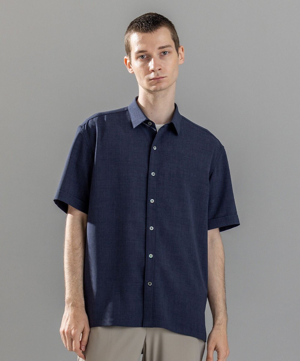 JOSEPH HOMME 【新柄】テクノボイルストレッチ レギュラーカラー半袖シャツ 