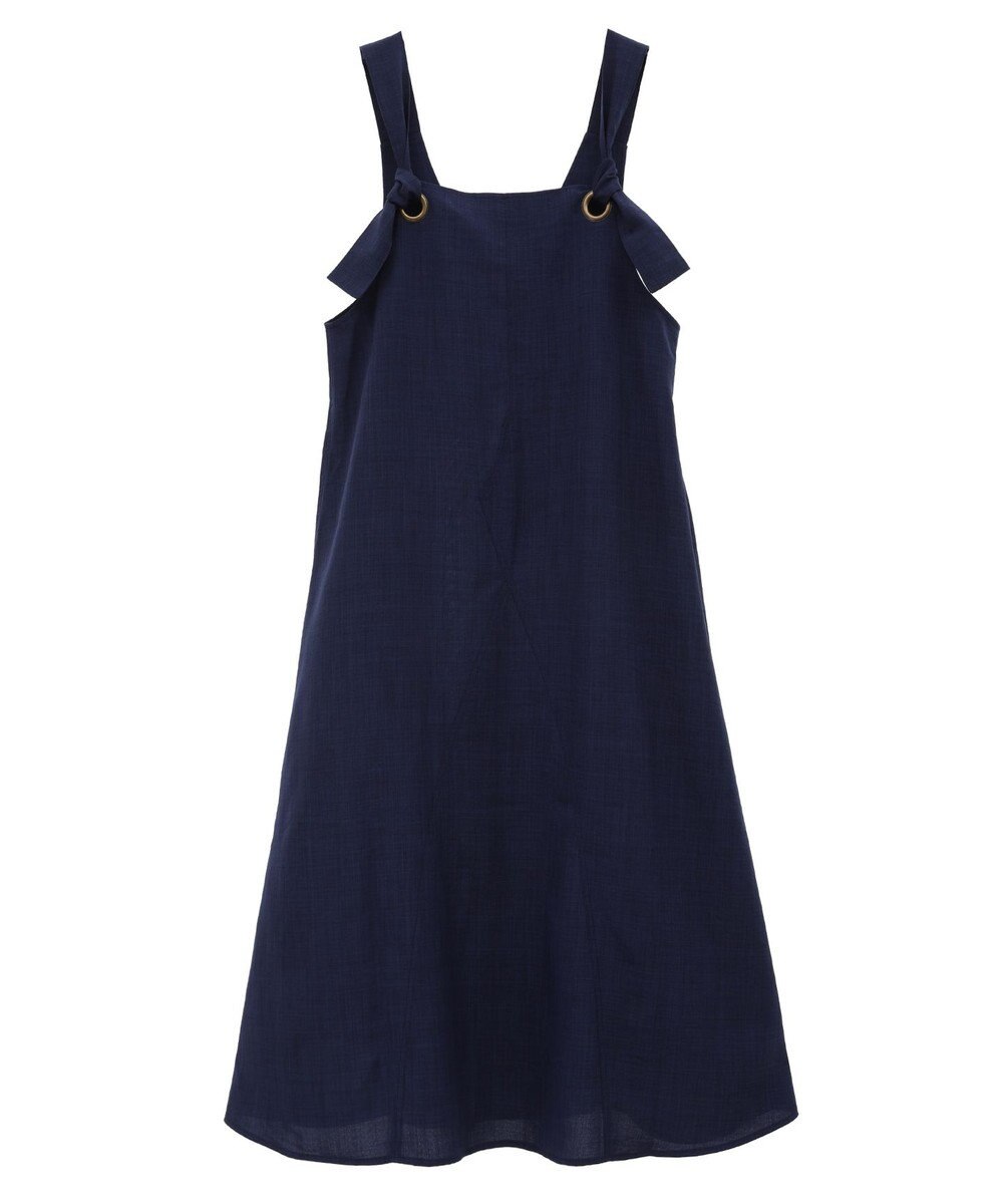 CRAFT STANDARD BOUTIQUE 前後2WAY麻調パネルワンピース 