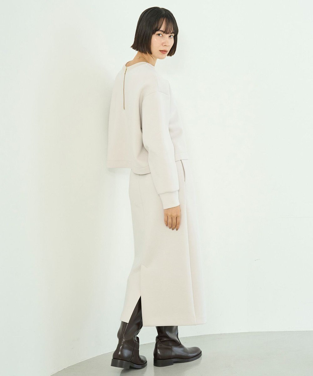 UNFILO L 【2WAY】BEAUTY FORM JERSEY ハーフZIP プルオーバー 