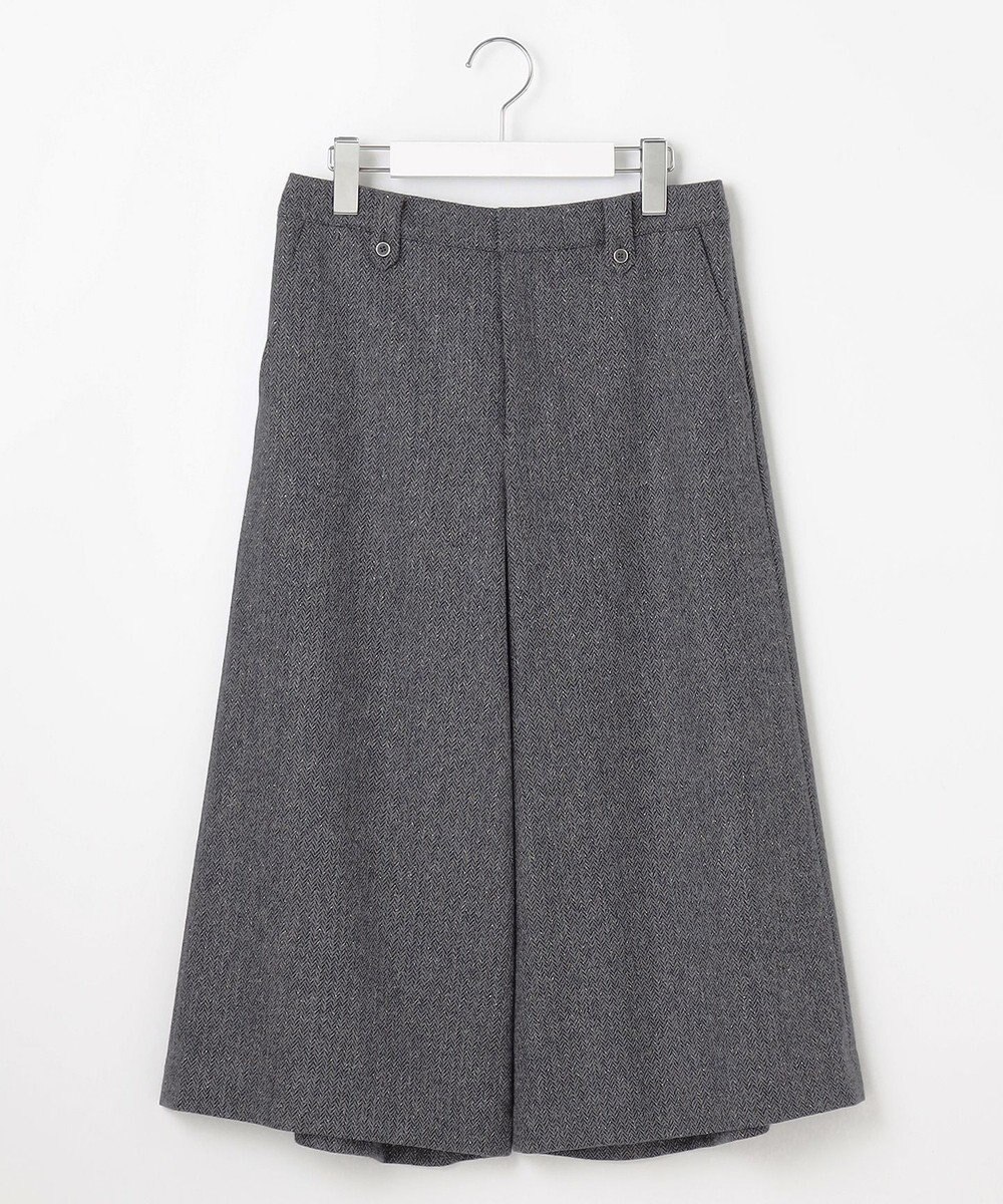 J.PRESS LADIES S 【WEB限定】ネップヘリンボーン ガウチョ パンツ 