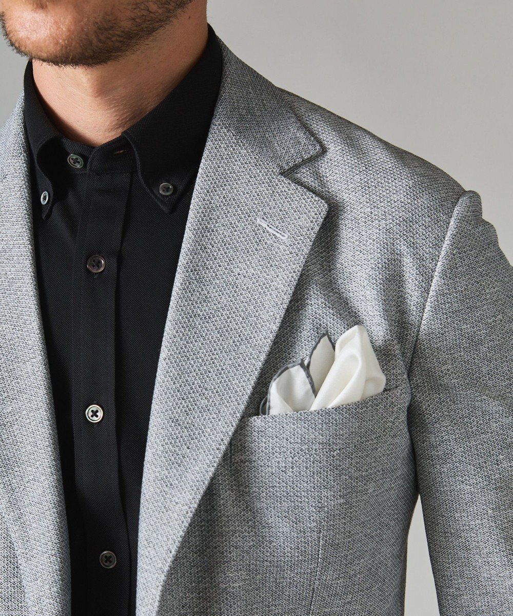 GOTAIRIKU 【吸汗速乾】クールマックス鹿の子 半袖ビズシャツ_ボタンダウン 