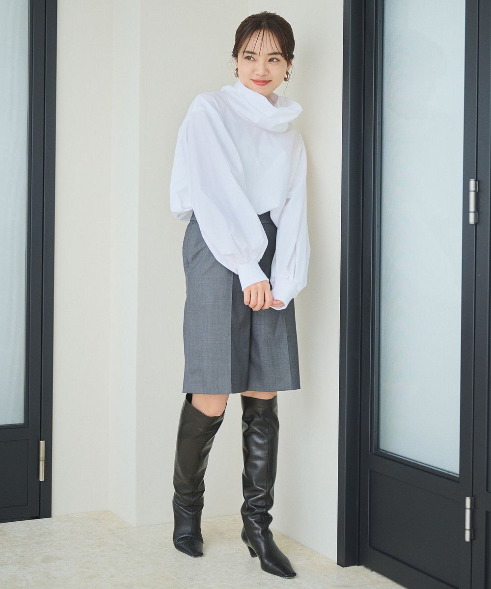 #Newans リラックスフィットタートルネックブラウス 