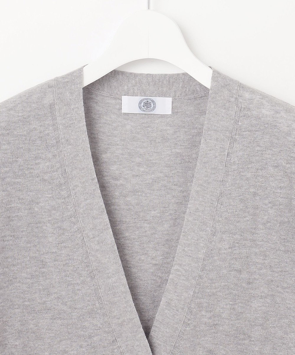 J.PRESS LADIES L 【洗える】Vis/Peスパーク ミディ丈 カーディガン 