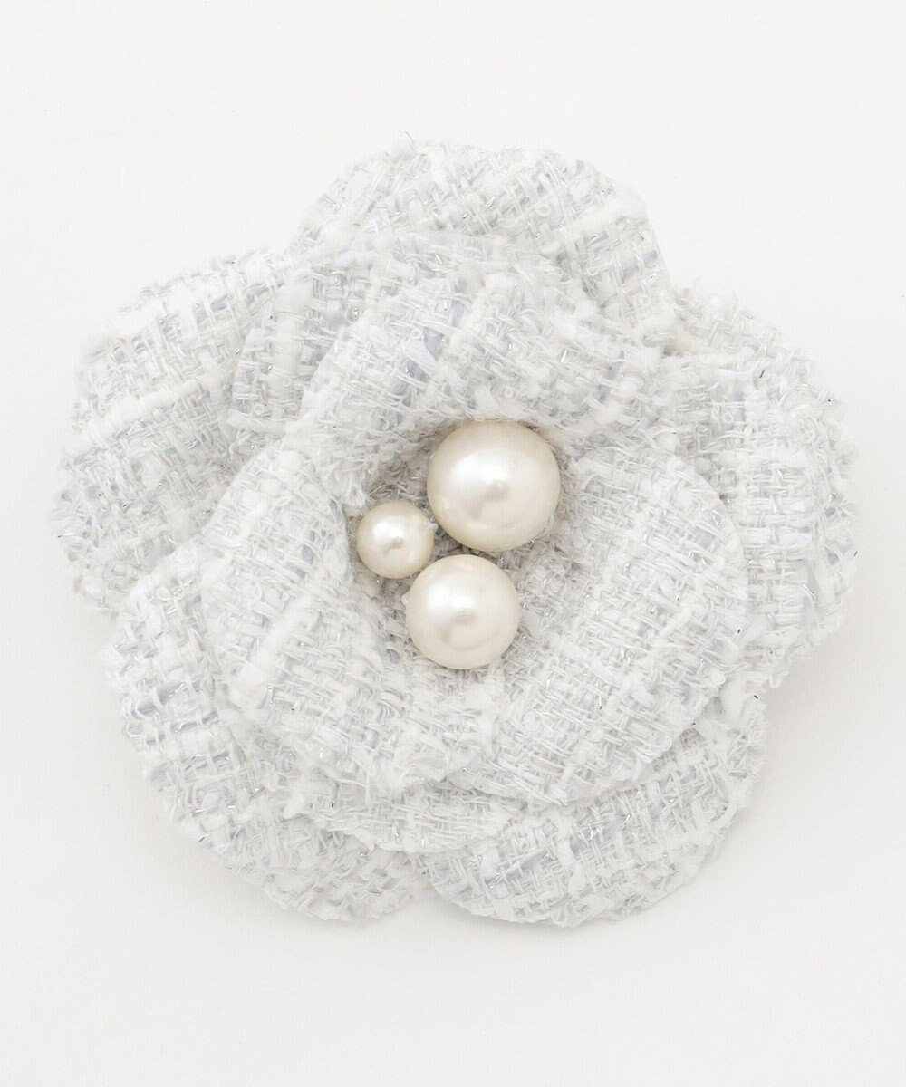 組曲 ツイードパールコサージュ 