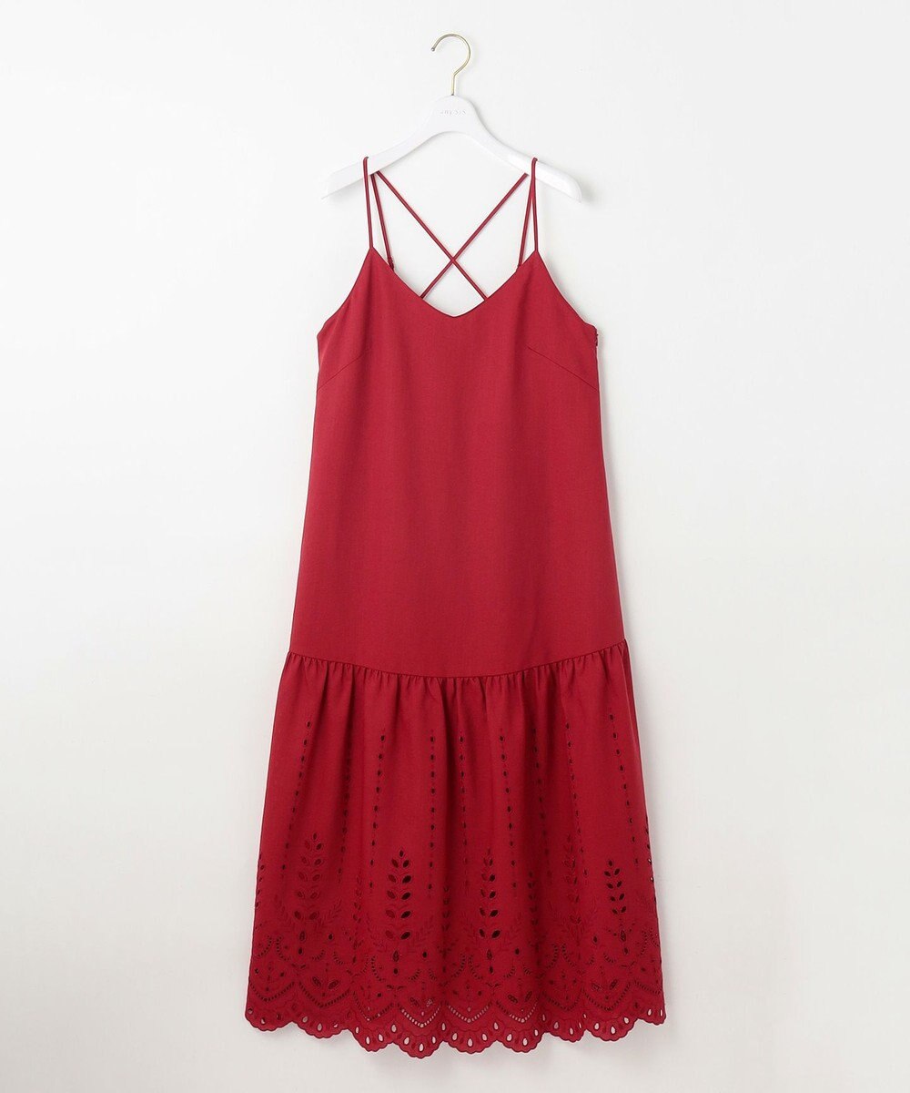 ANY SIS 【洗える】カットワークエンブロイダリー ワンピース 