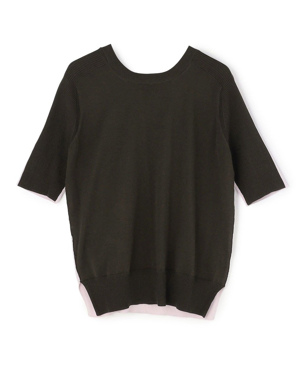 BEIGE， JULIE / コットンシルク 2WAY半袖ニット 