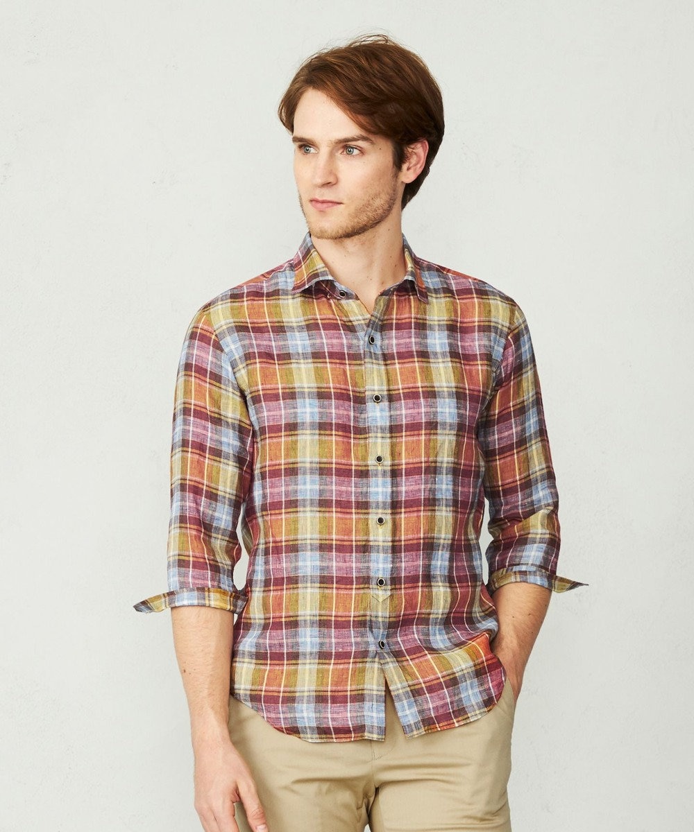 アルビニリネン チェック七分袖シャツ Joseph Abboud ファッション通販 公式通販 オンワード クローゼット アルビニリネン チェック七分袖シャツ Joseph Abboud ファッション通販 公式通販 オンワード クローゼット