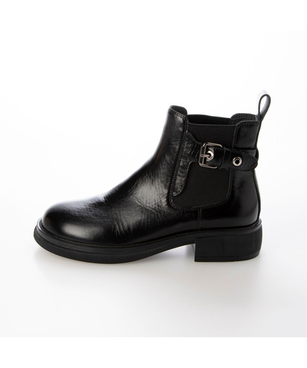 MODE ET JACOMO <carino>本革サイドゴアベルテッドショートブーツ 