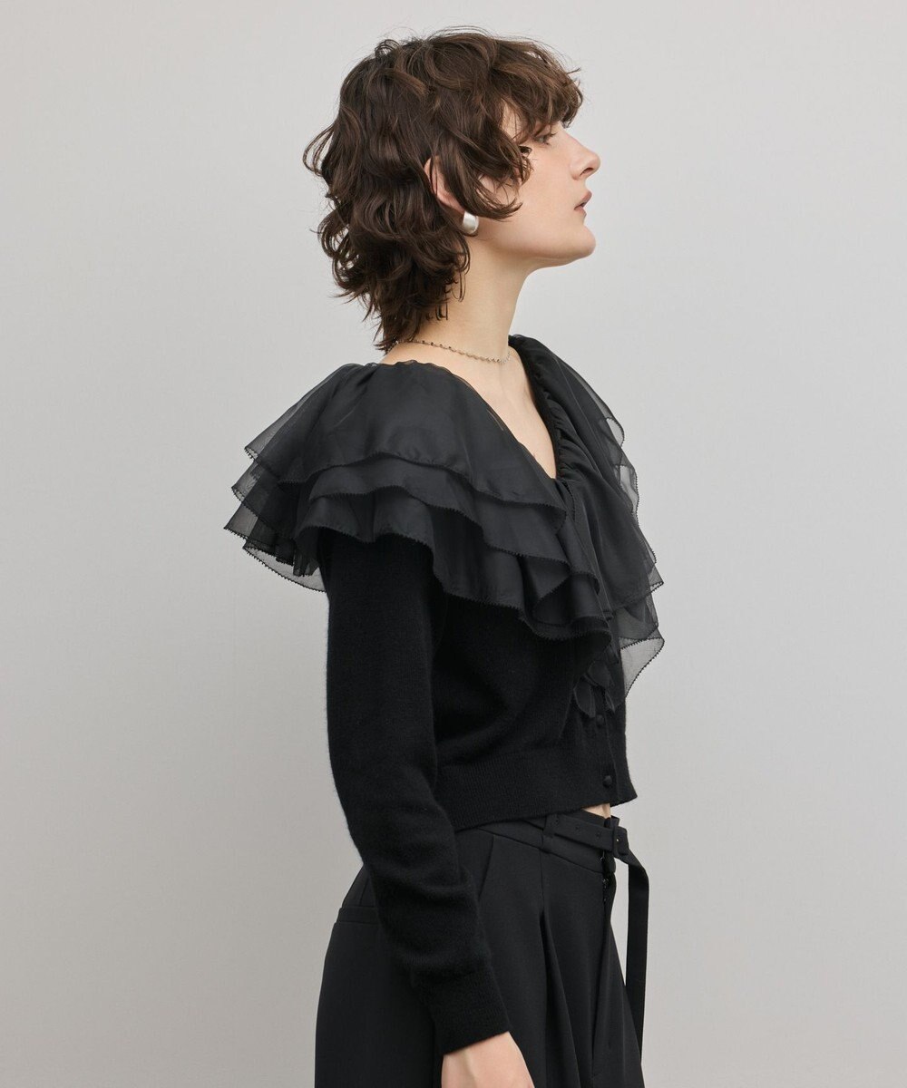 GRACE CONTINENTAL フリルニットカーディガン 