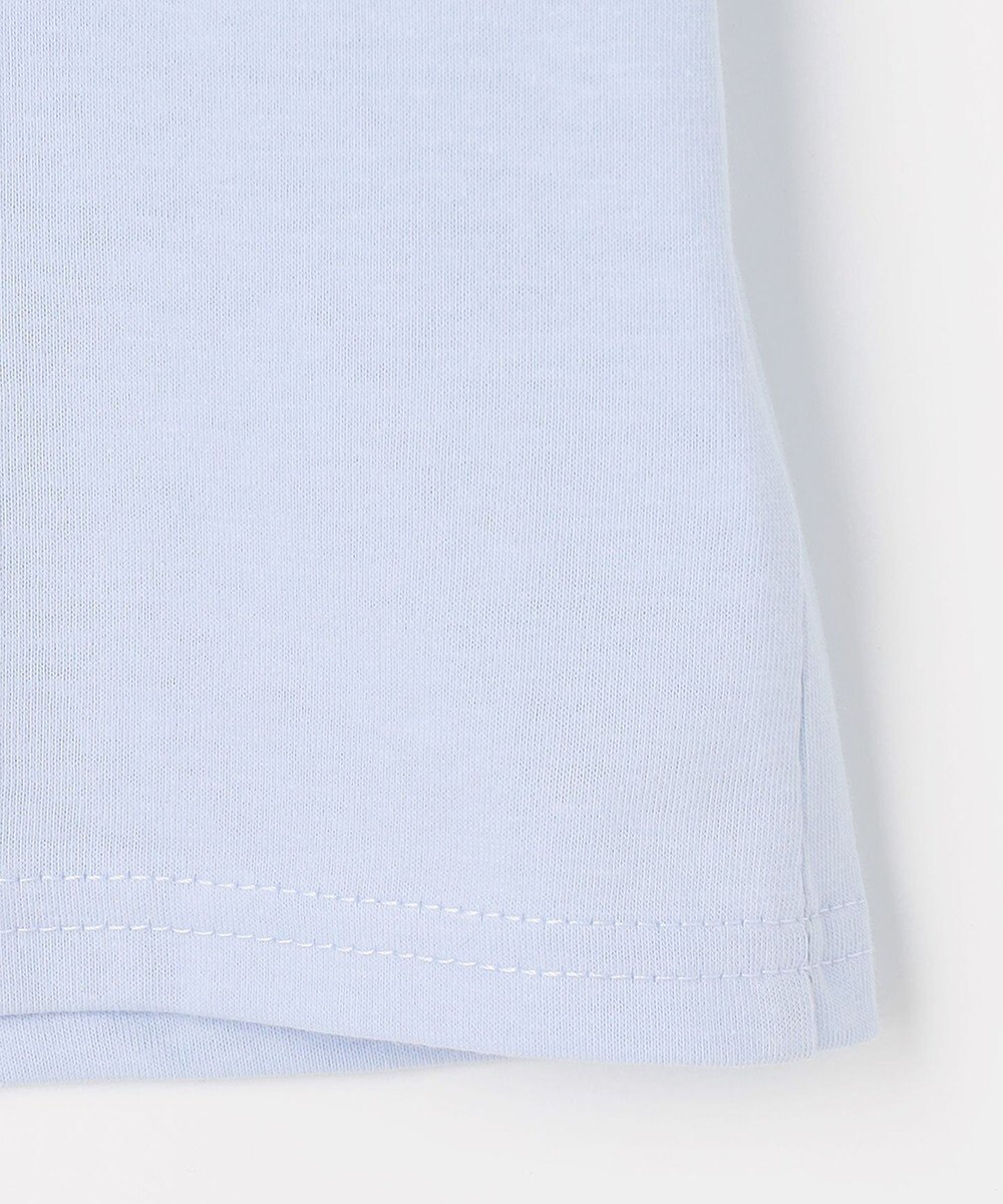 ANY KIDS 【洗濯機可能】肩あき ロゴ刺繍Tシャツ 