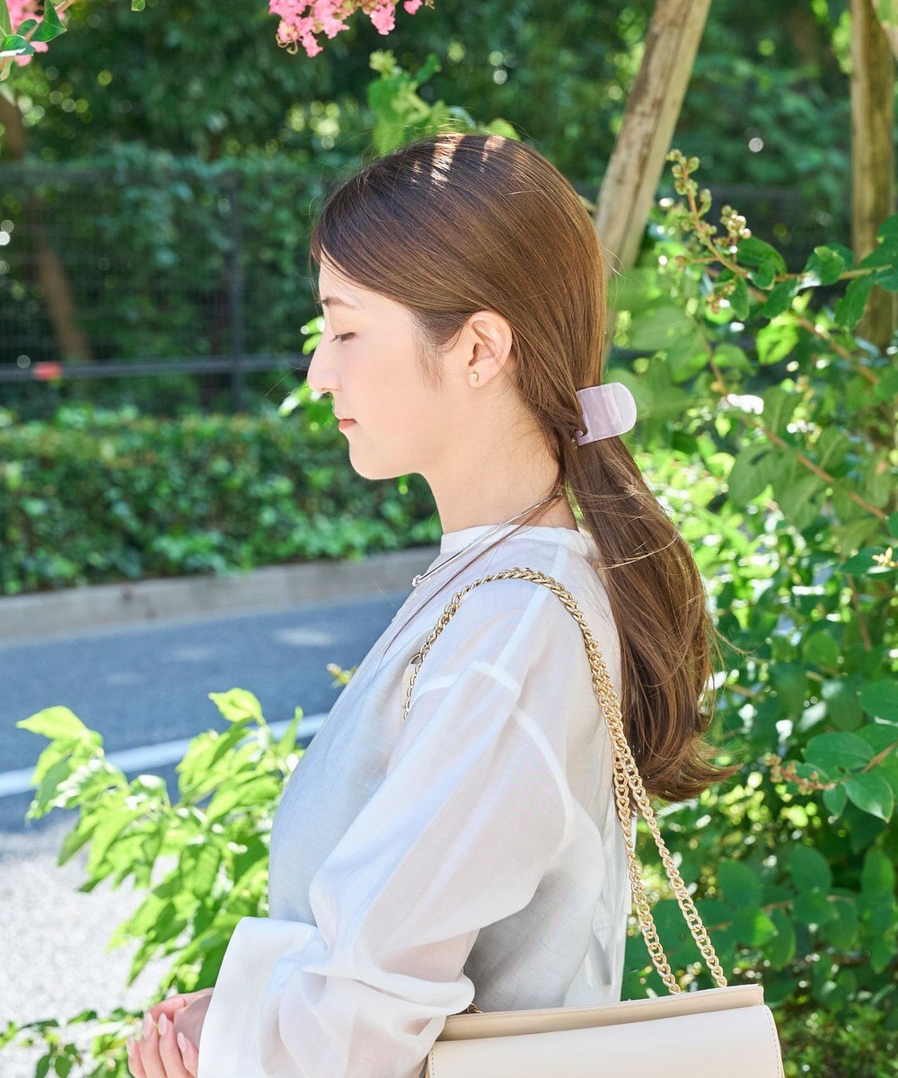 Phoebe <オンワード限定セット>【痛くないシリーズ】ミルキースタッズミニバンスクリップ×パワーストーンイヤリング 