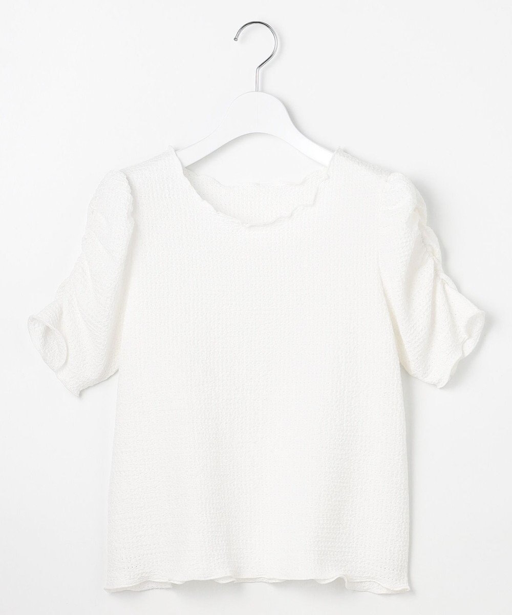 Feroux 【洗える】レーシージャガード カットソー 