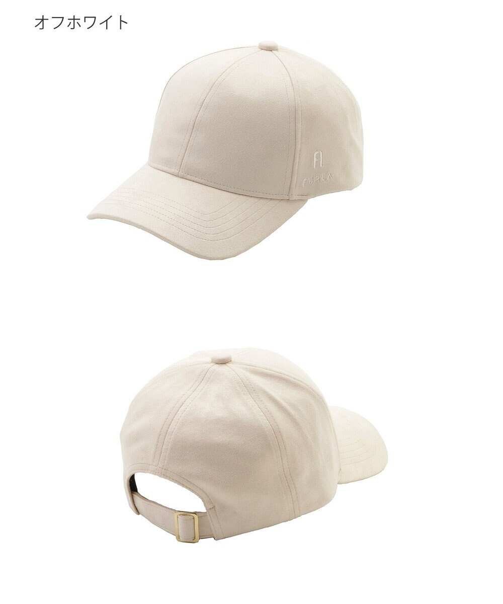 MOONBAT FURLA(フルラ)横刺繍スエード キャップ UVカット 