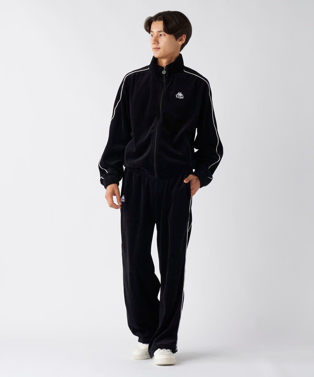 OP／FILA 【Kappa】ワイド ベロアトラックパンツ 