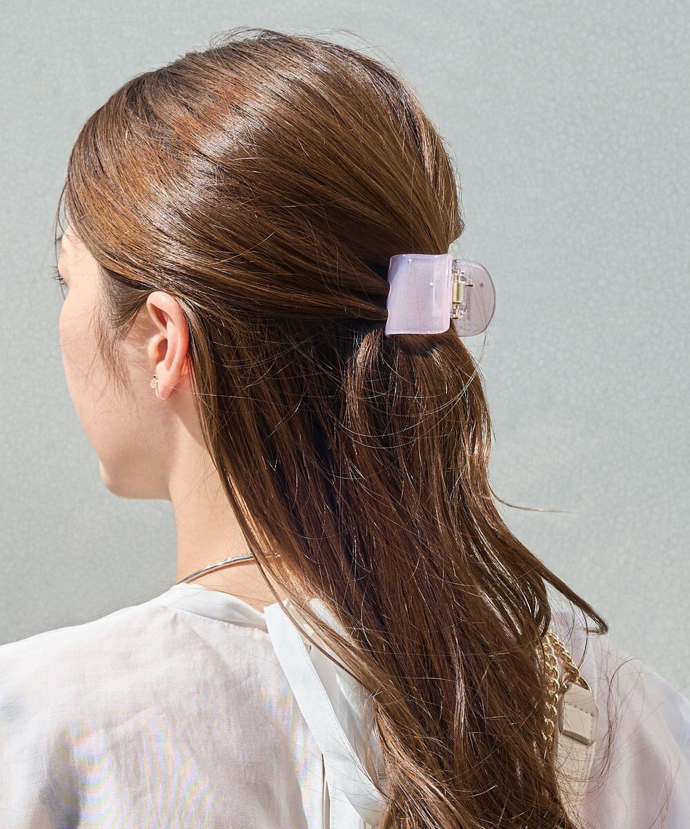 Phoebe <オンワード限定セット>【痛くないシリーズ】ミルキースタッズミニバンスクリップ×パワーストーンイヤリング 