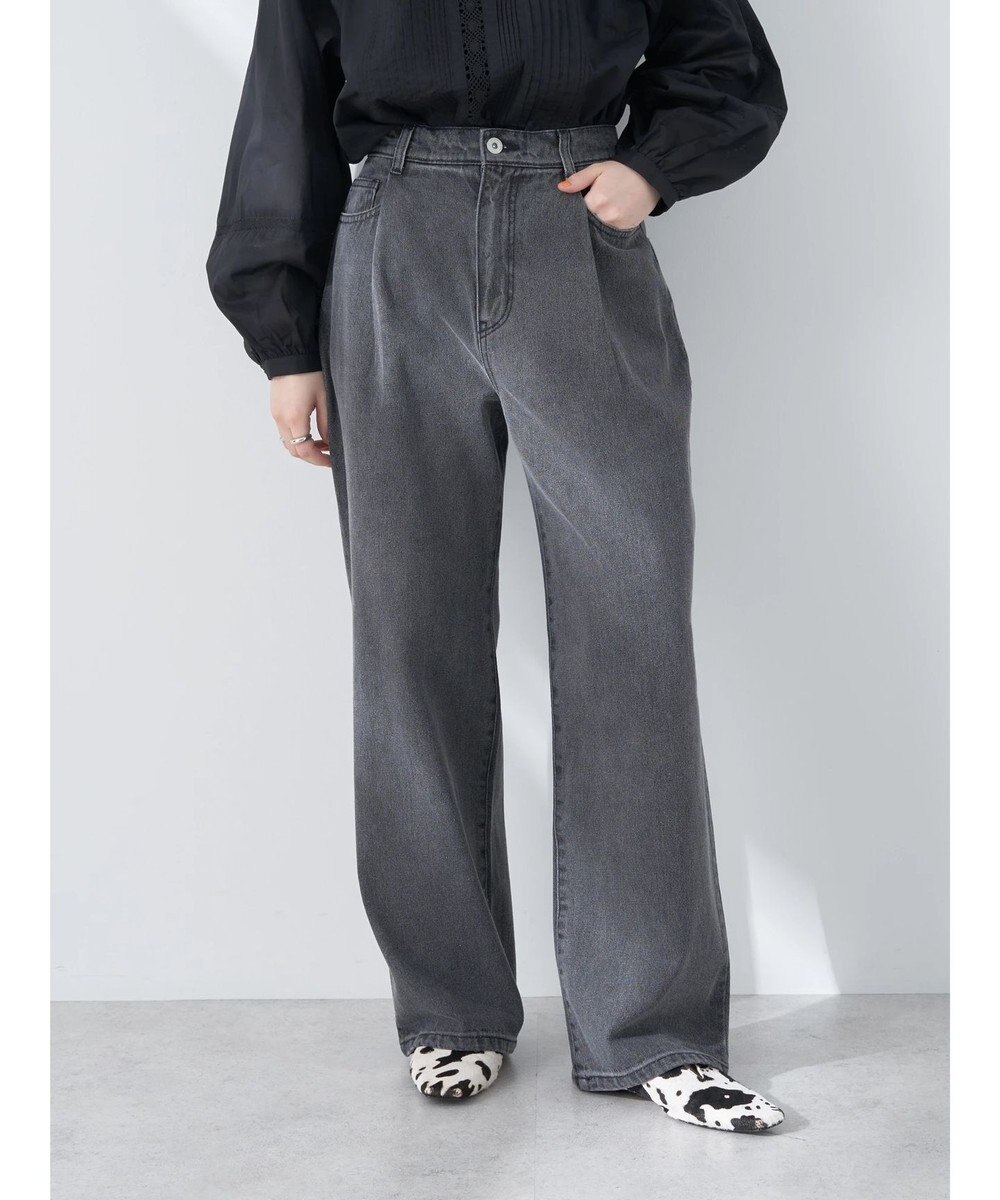 earth music&ecology タックルーズデニムパンツ 