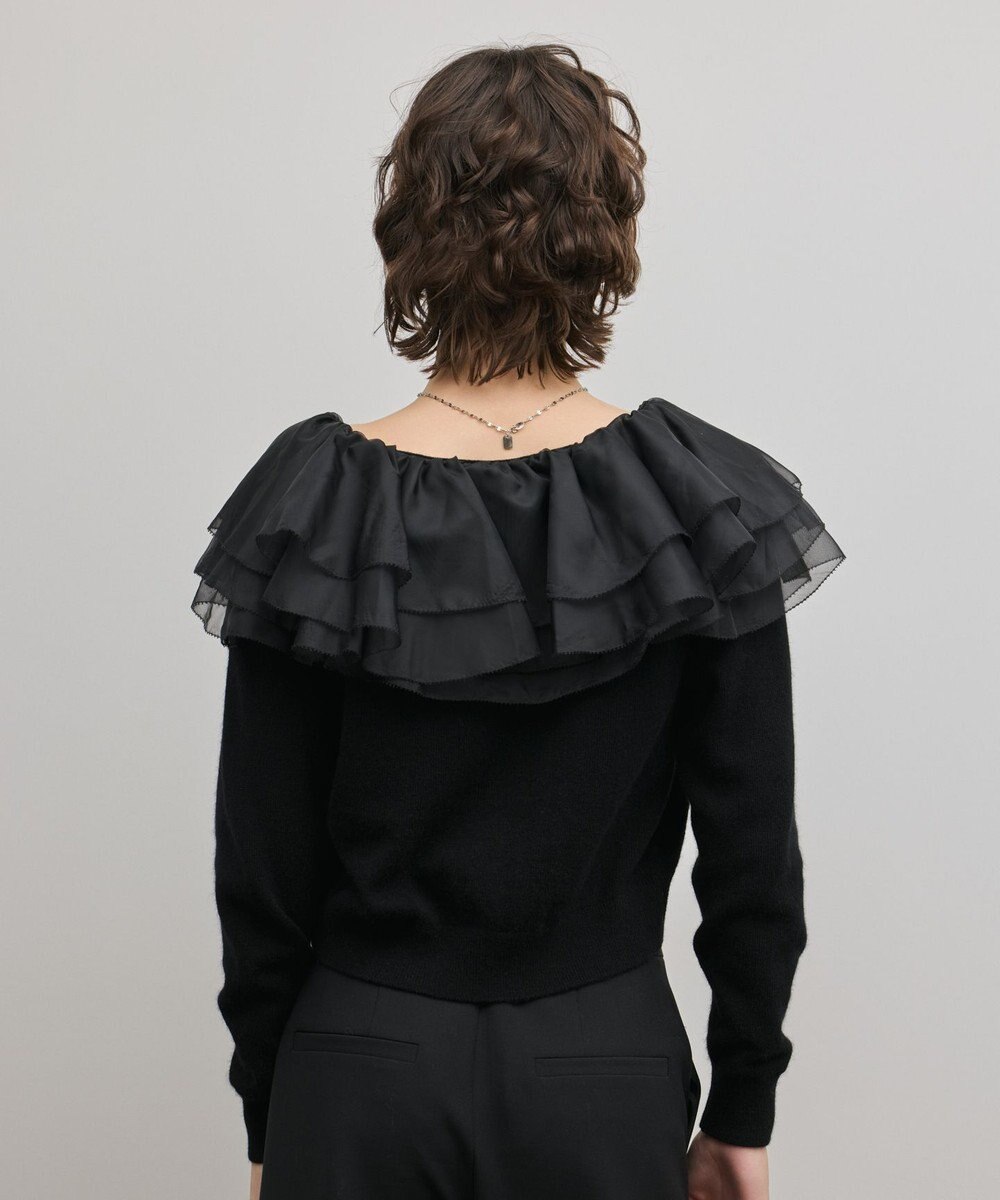 GRACE CONTINENTAL フリルニットカーディガン 