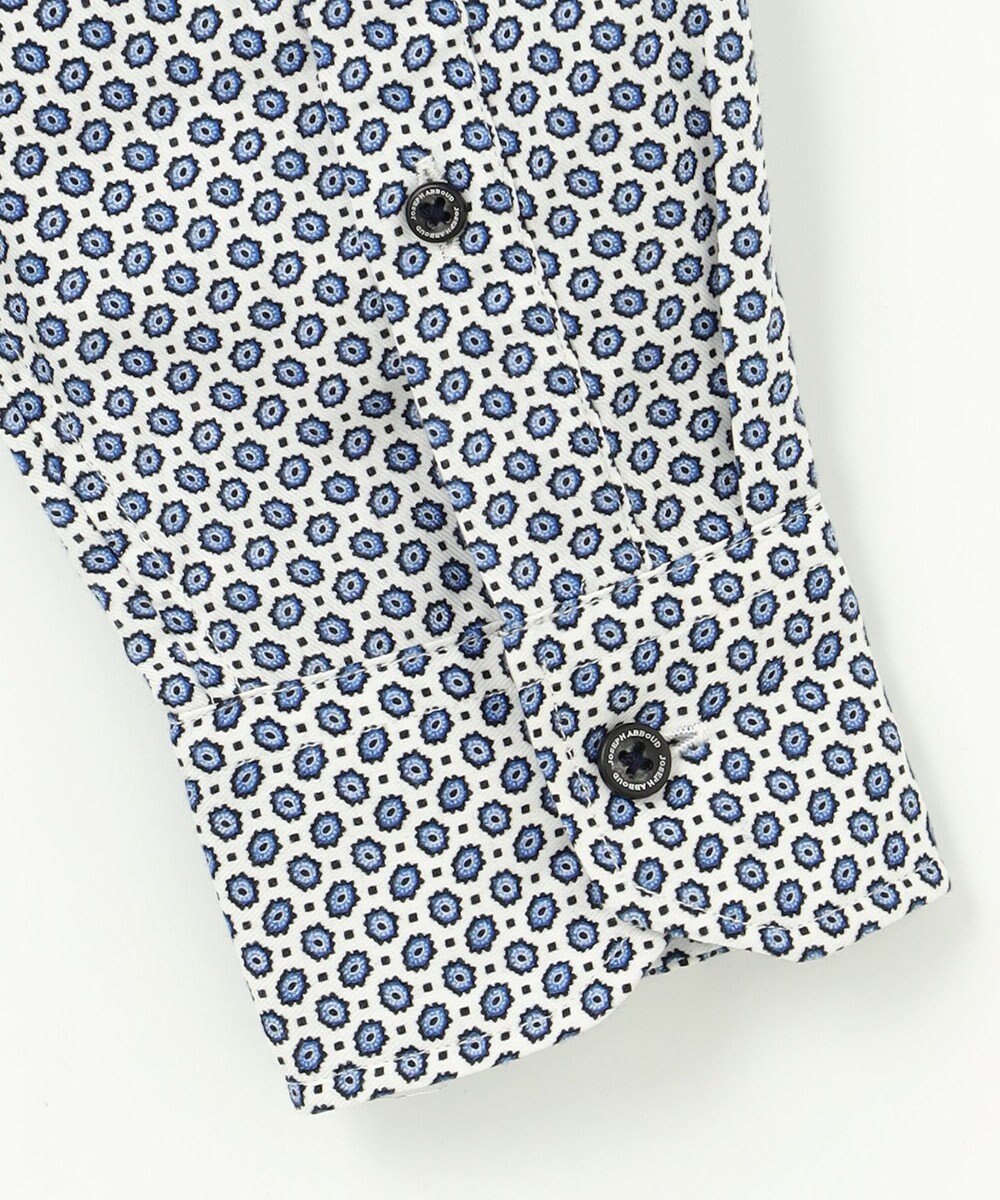 JOSEPH ABBOUD 【エコ素材】 ヘキサゴンジオメトリックパターン シャツ 