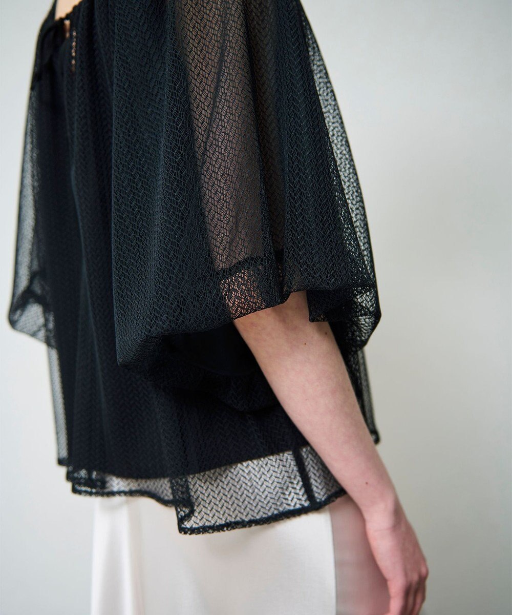 GRACE CONTINENTAL レイヤードチュールトップ 